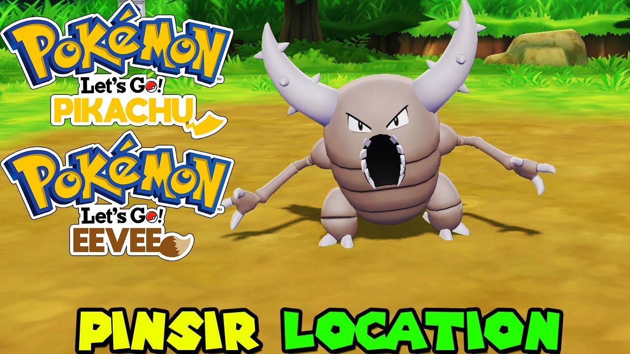 HOW TO FIND PINSIR IN POKEMON LET'S GO PIKACHU AND EEVEE - PINSIR LOCATION