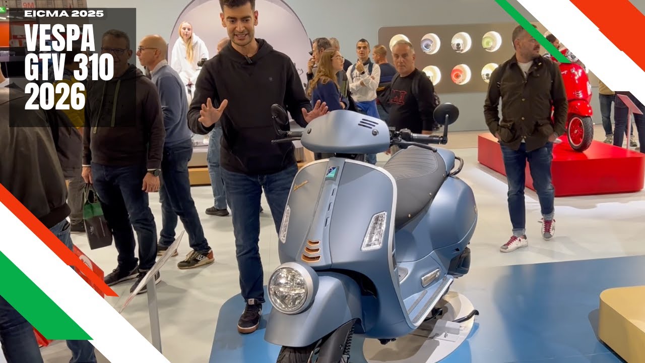 Klasyczne DNA, jeszcze więcej szyku! Oto przepiękne GTV 310 &ndash; Vespa GTV 310 EICMA 2025
