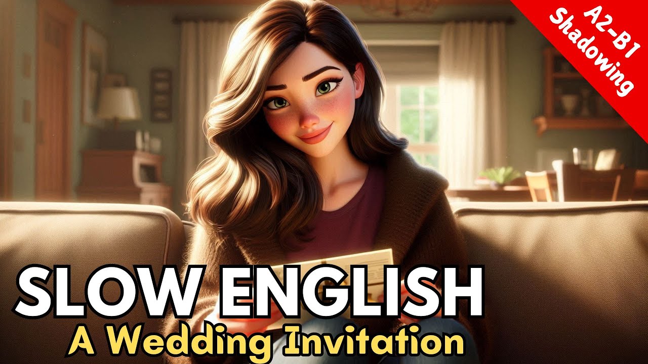 A Wedding Invitation 💌 | A2–B1 Level | Slow English Listening & Speaking Practice (with subtitles)