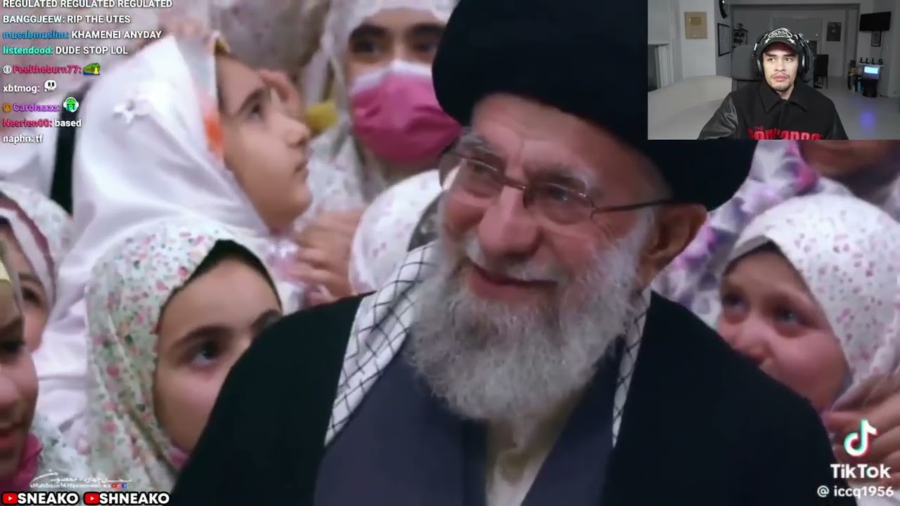 SNEAKO reacts to a video of Ayatollah Khamenei showing humility around Iranian girls