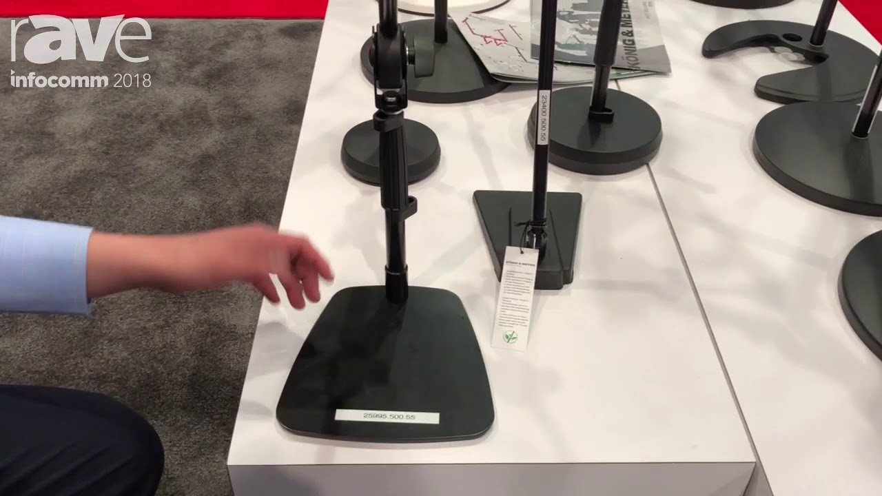 InfoComm 2018: K&ouml;nig & Meyer Unveils the 25995 Tabletop Microphone Stand