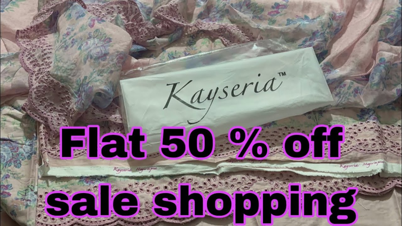 Kayseria flat 50% off sale shopping haul 2025