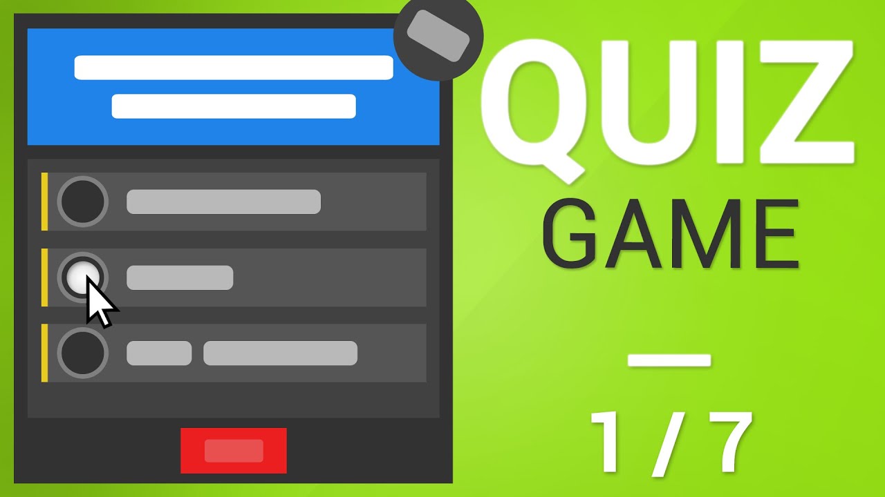 Unity Tutorial - How to create a Quiz Game [Part 1/7] - UI