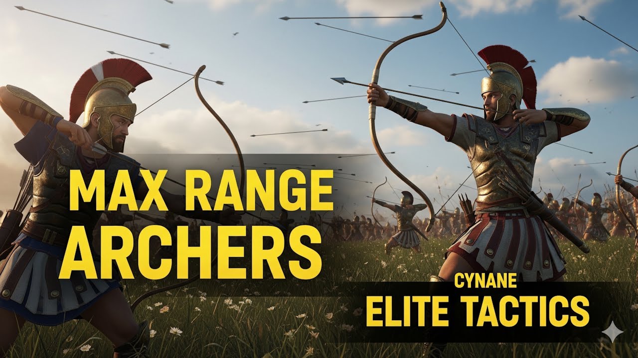 Total War: Arena | Tier 4 Greek Archer Gameplay | Max Range Build with Cynane!