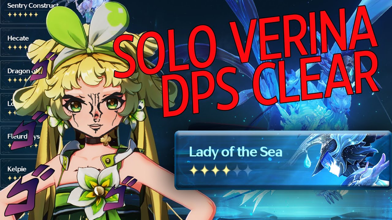 SOLO VERINA vs Lady of the Sea Hologram - Wuthering Waves DPS Verina With Echo Build