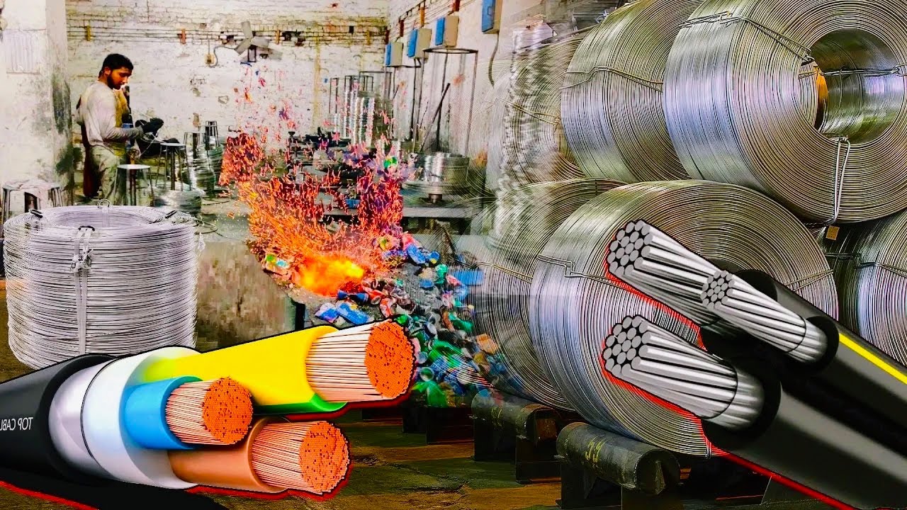Witness the Incredible Transformation: Watch How Aluminum Wire is Made in the Factory!
