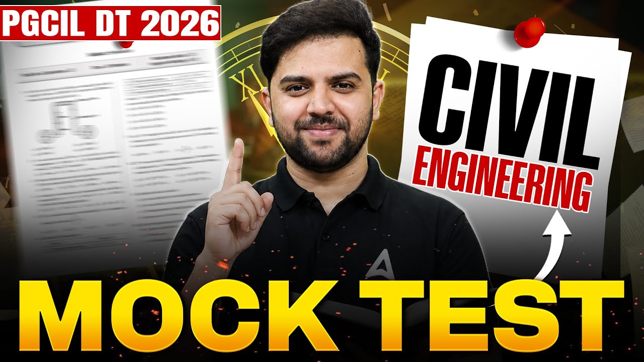 PGCIL DT 2026 | PGCIL DT Civil Engineering Mock Test | PGCIL DT Most Expected Questions | Rehan Sir