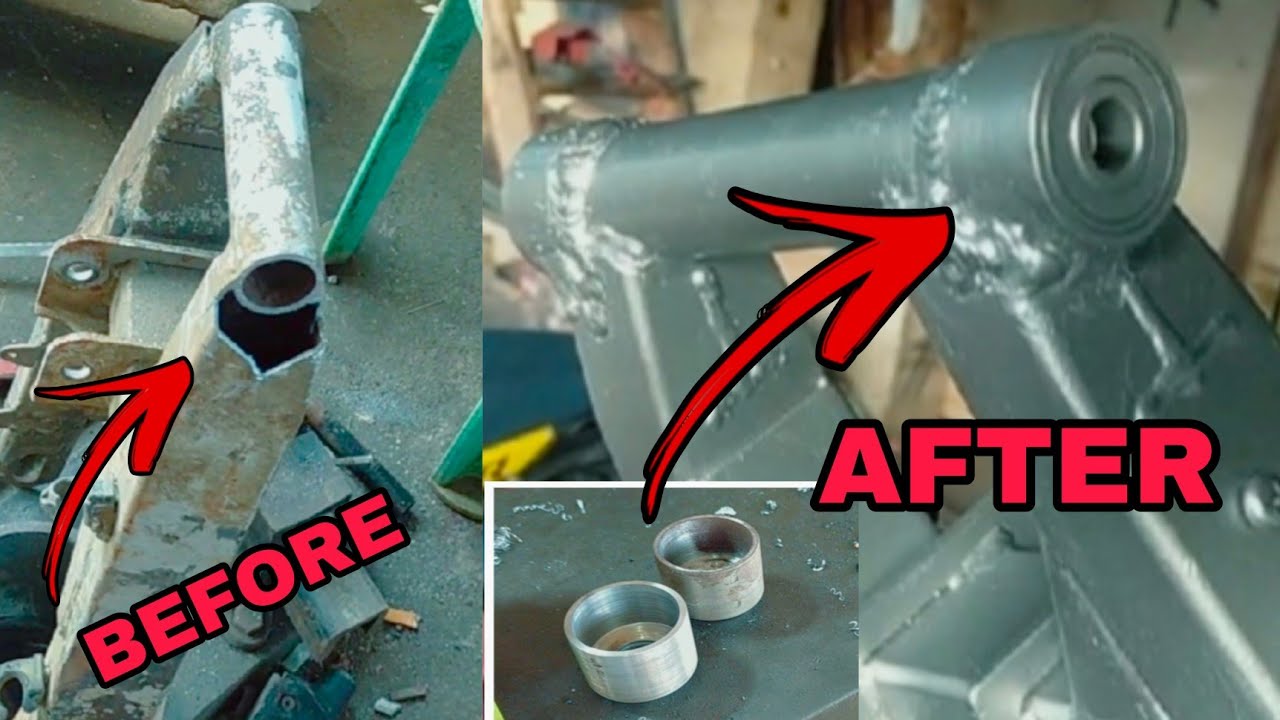 How to convert swing arm bushing into ball bearing type/ @angkol jemzky