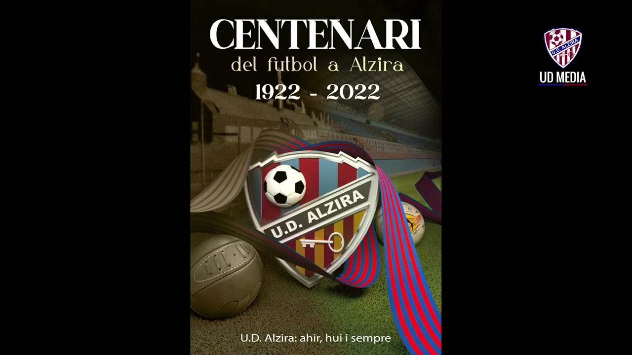 Acte de la presentació del logo, escut, pegatines i calendari del Centenari i web de la UD Alzira