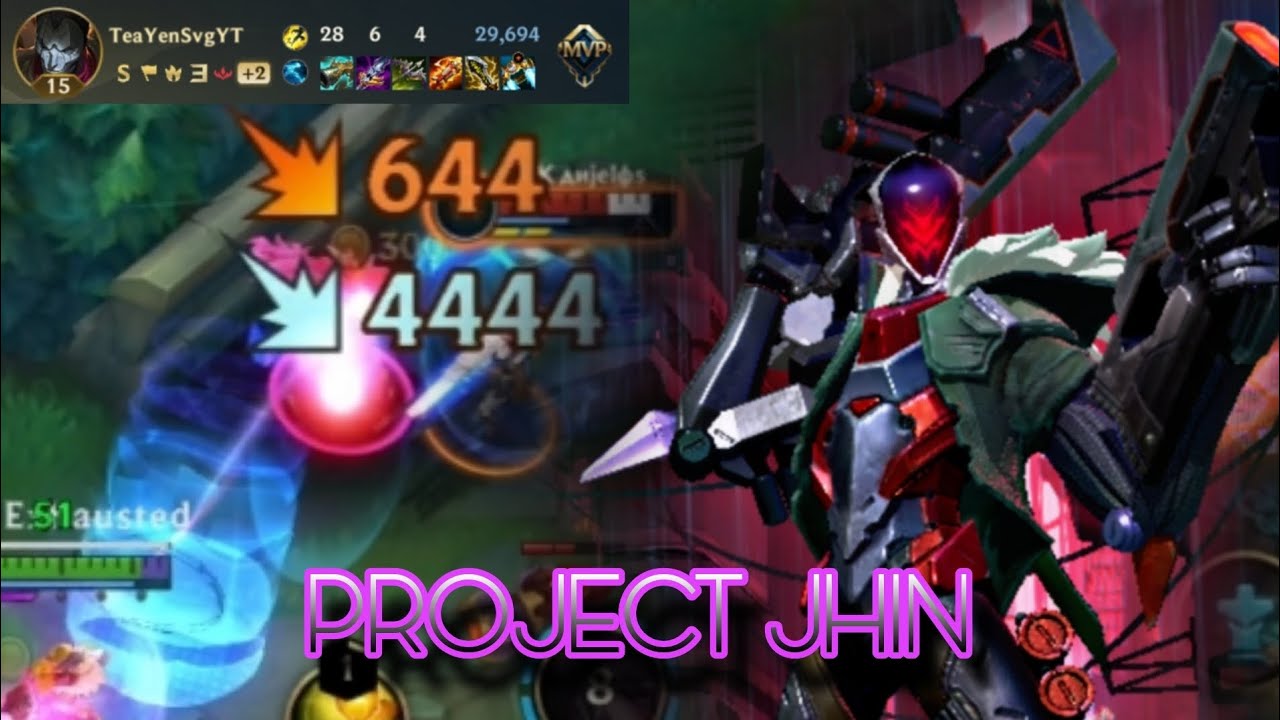 Wild Rift Jhin ADC 1v9 28-Kill Game | EU High Elo | Patch 5.0C Gameplay | Project Jhin
