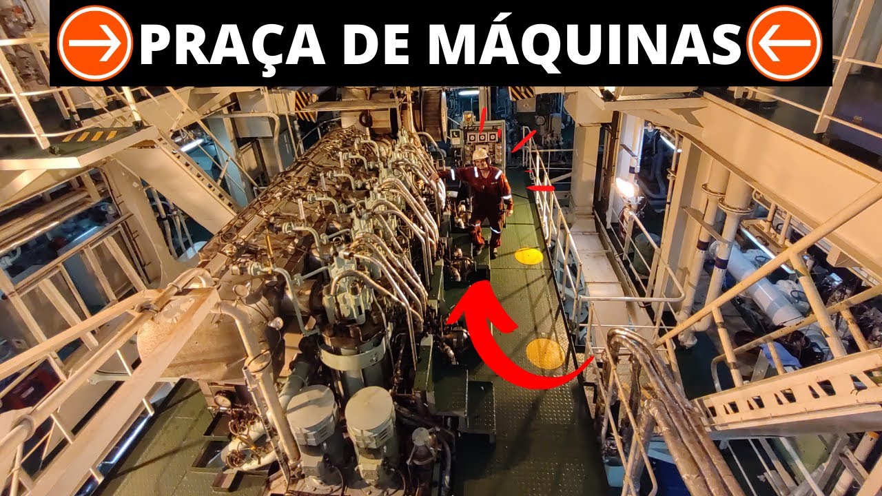 Praça de Máquinas de um Navio Químico