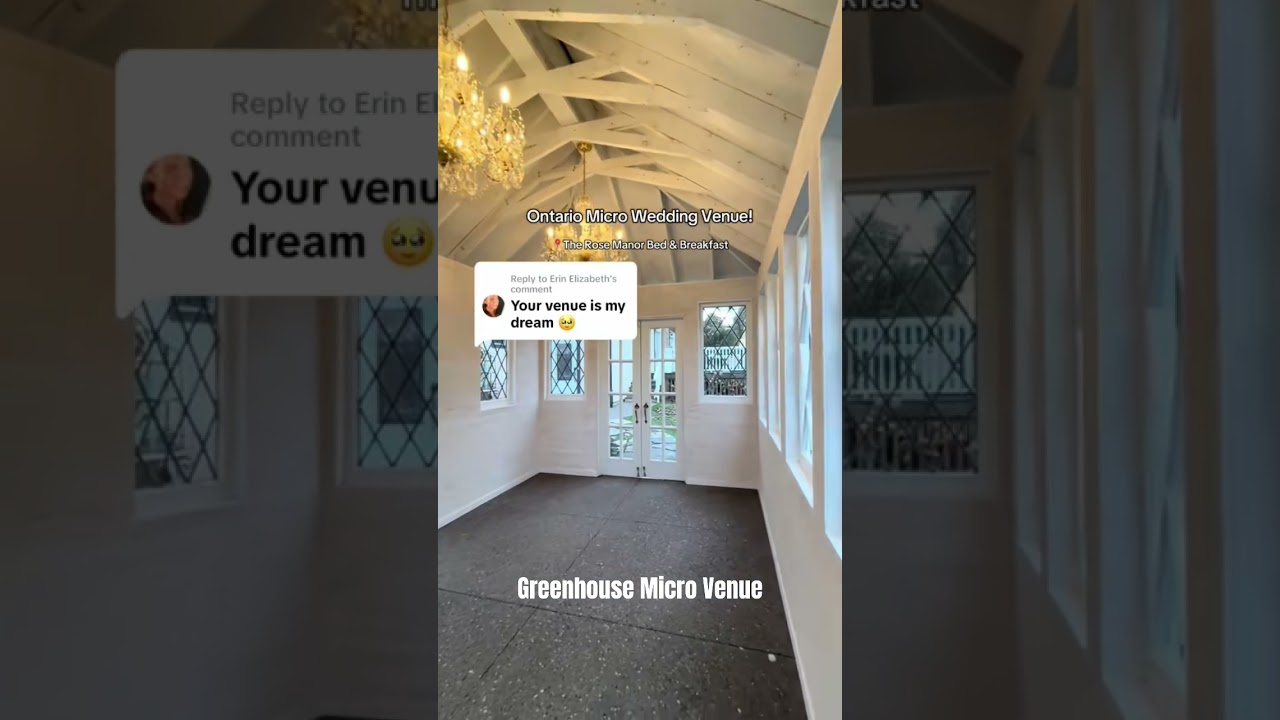 🏠Micro Wedding Venue - Greenhouse #microwedding #smallwedding #greenhouse