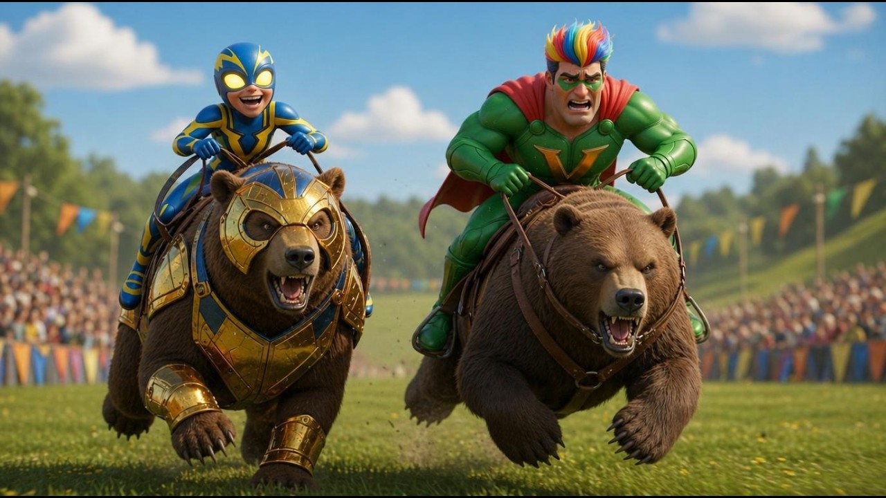 🦁🕷SPIDERMAN Wins the Legendary Lions Race Championship - Epic Racing Challange