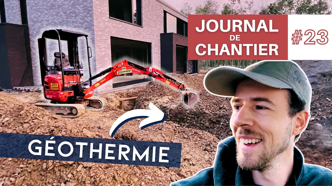 Je creuse les tranchées pour les sondes géothermiques de la pompe à chaleur ! - EP23