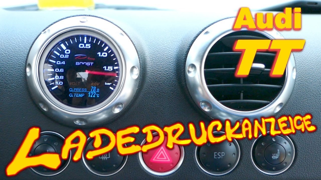 Audi TT 8N Ladedruckanzeige einbauen