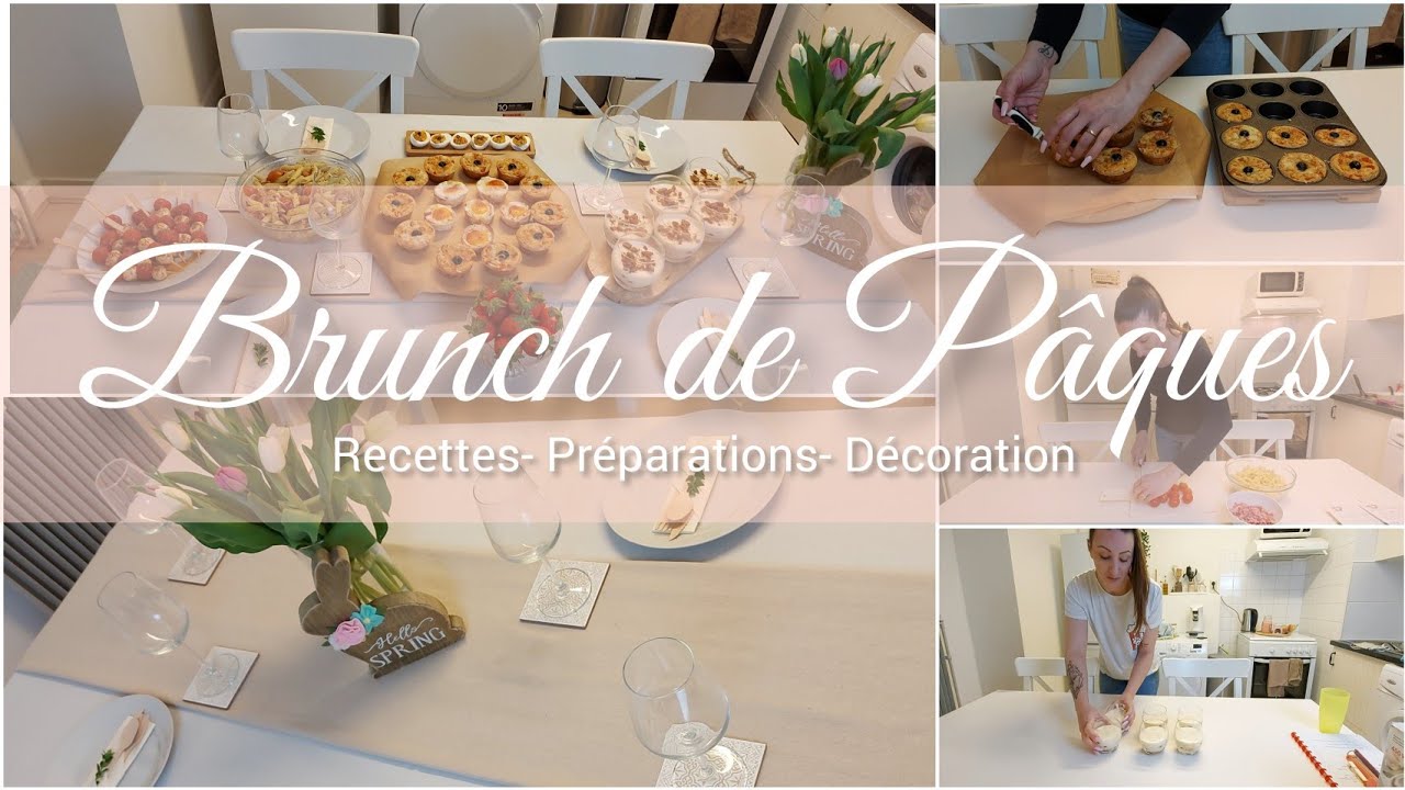 BRUNCH DE PÂQUES // RECETTES PETIT PRIX PRÉPARATIONS & DÉCORATION DE MA TABLE 🐣