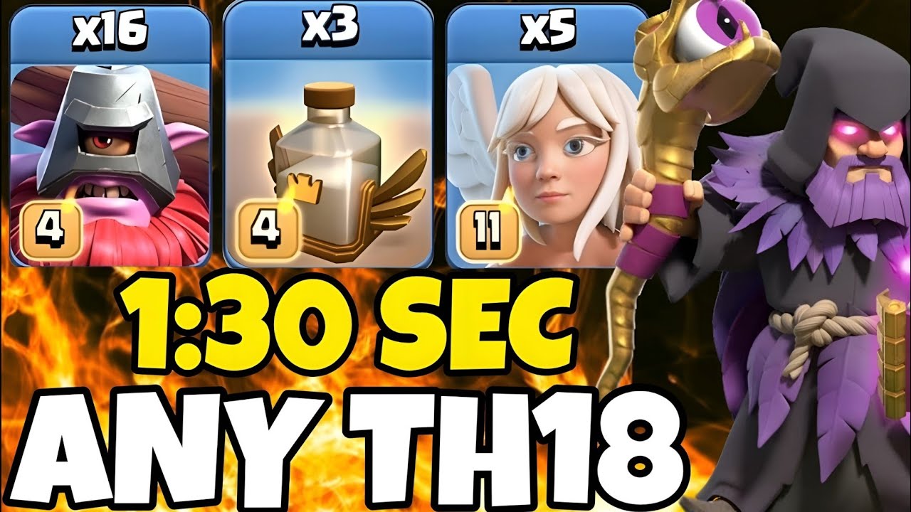 New TH18 META! TH18 Thrower + Healer + Revive Spells Attack Strategy | Easy Triple (Clash of clans)