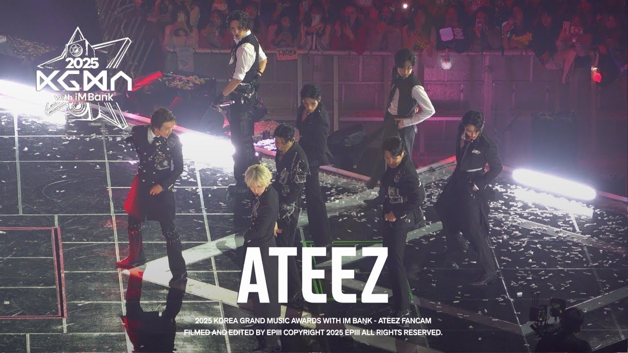 [4K] 251114 KGMA2025 에이티즈 ATEEZ (fancam) | HALA HALA, WONDERLAND, 멋, BOUNCY, Phantom,In Your Fantasy