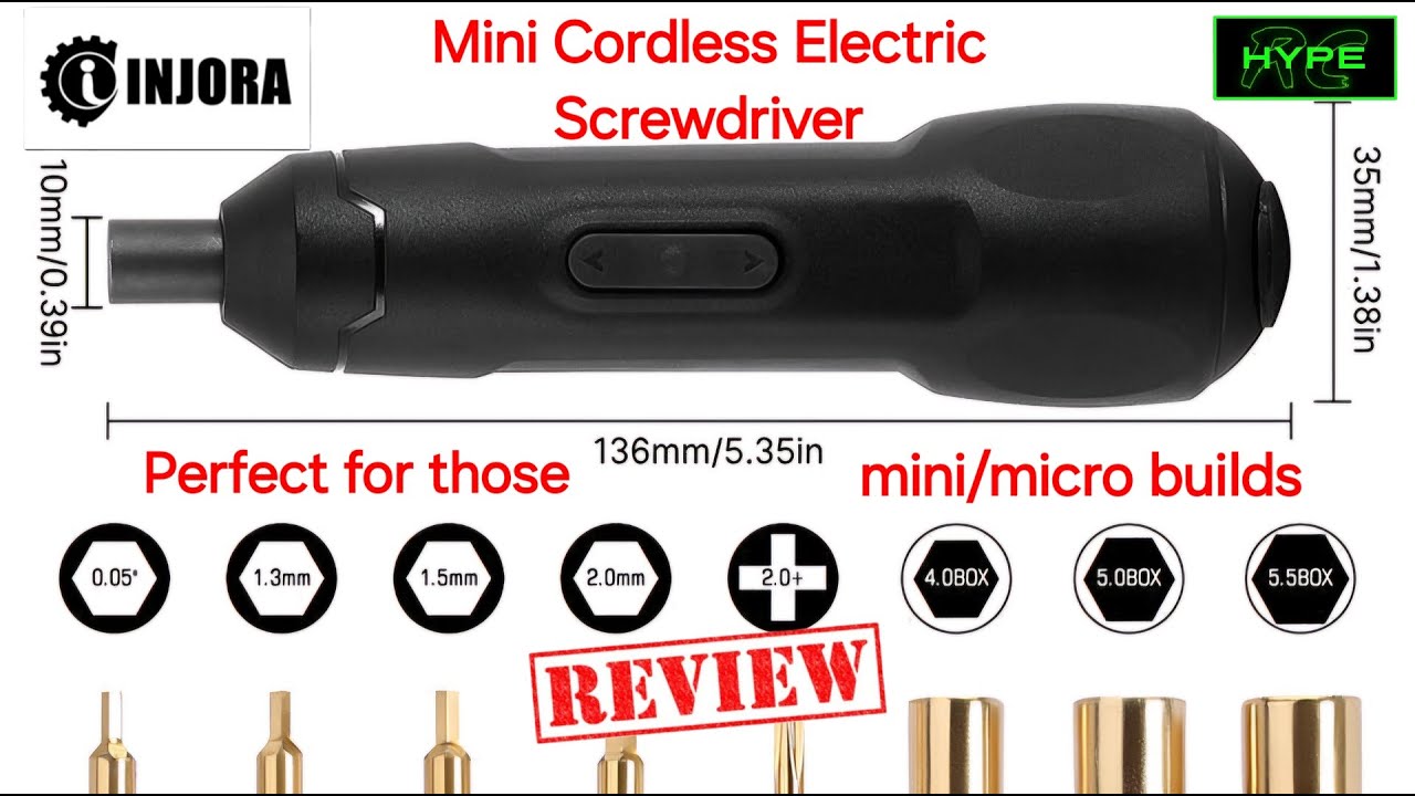The ultimate Mini R/C builder's tool??? The new INJORA Mini Cordless Electric Screwdriver.