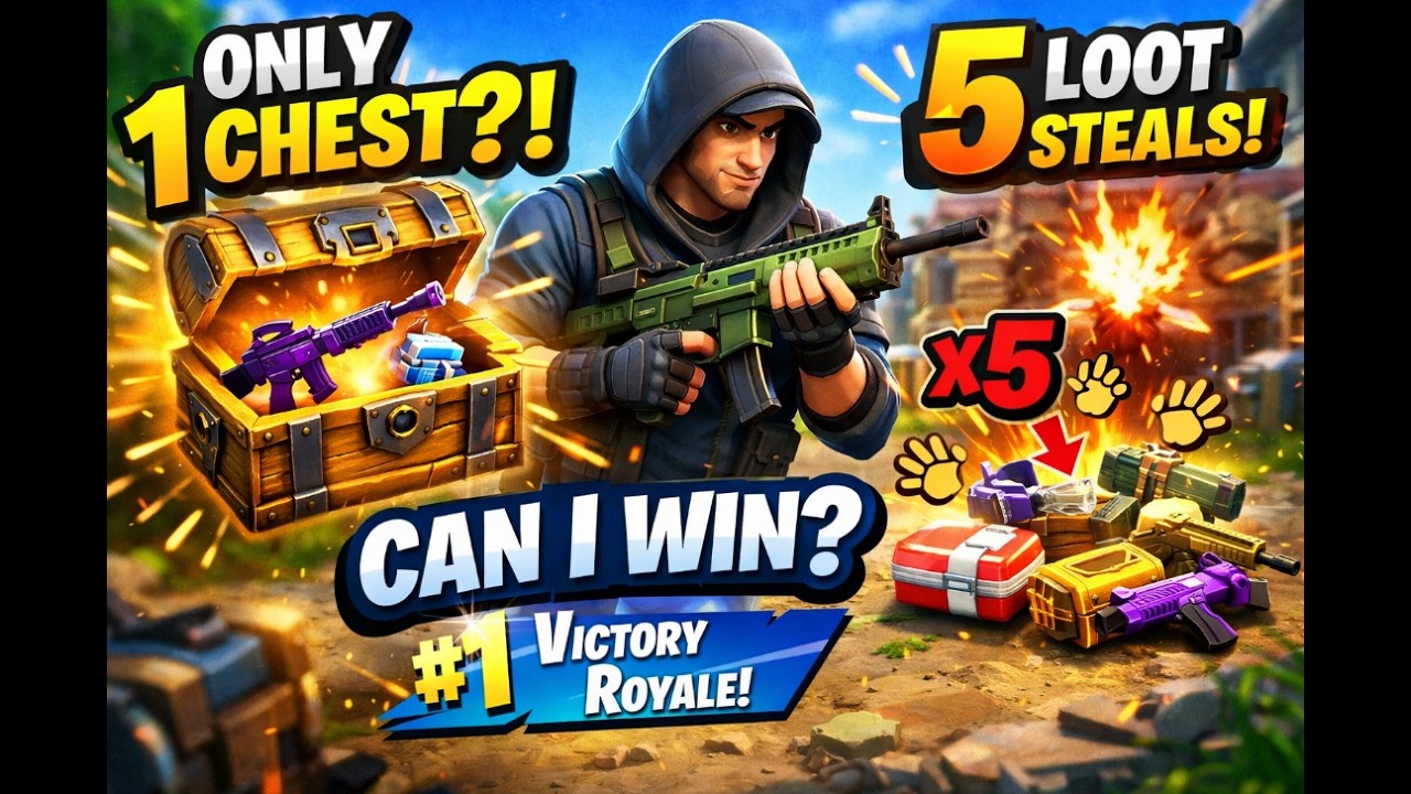 Can I Win With ONLY 1 Chest loot in Fortnite and 5 steals?