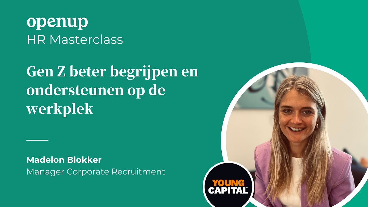 HR Masterclass - Gen Z beter begrijpen en ondersteunen op de werkplek