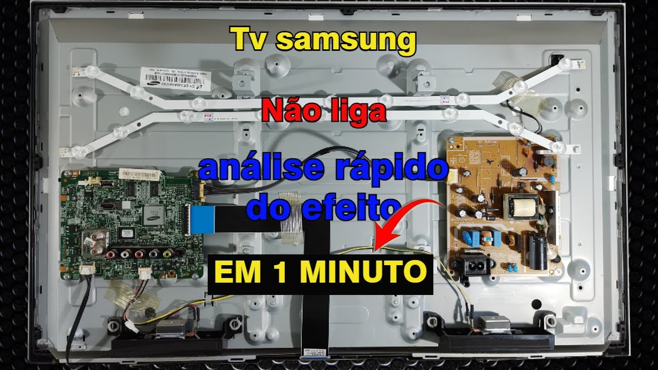 TV Samsung UN32FH4205G  Não liga, não acende led do stand by.