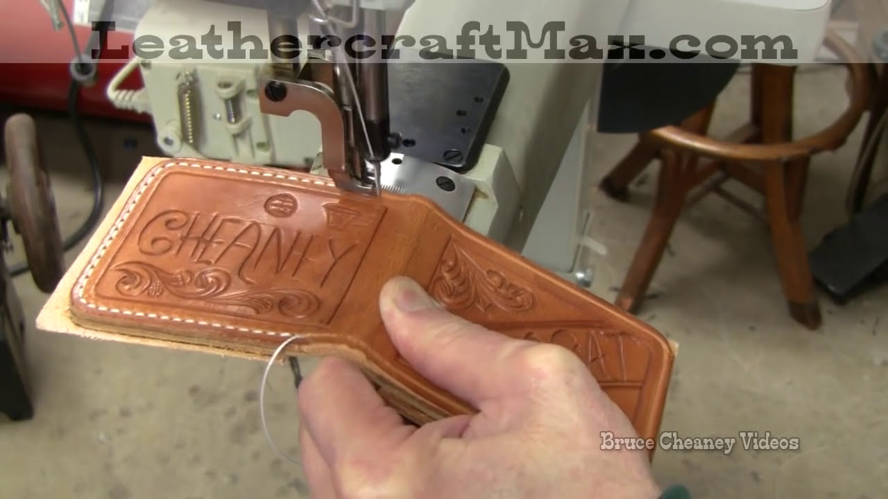 Leathercraft - Sewing leather wallet