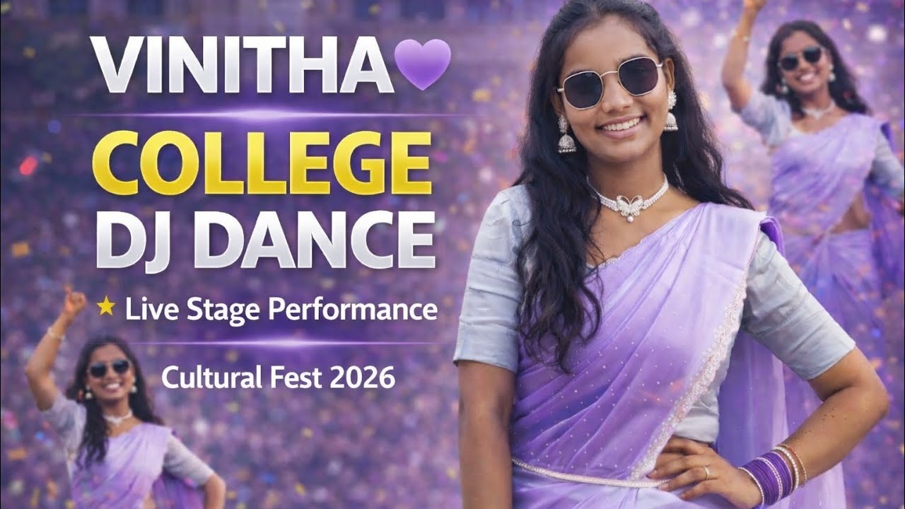 College DJ Dance 💜 |Cultural Fest 2026 | Live Stage Performance .#youtobevideo #collegedance #dance 