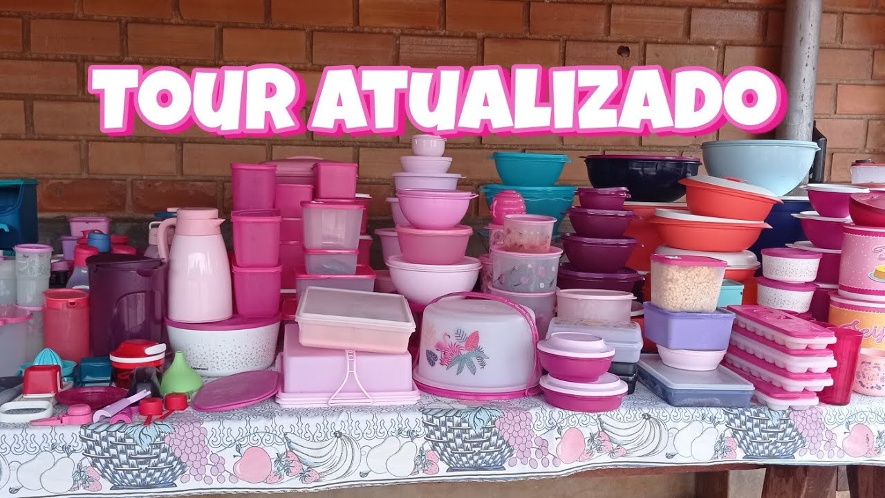 TOUR PELAS TUPPERWARE ATUALIZADO| MINHAS TUPPERWARE ROSA