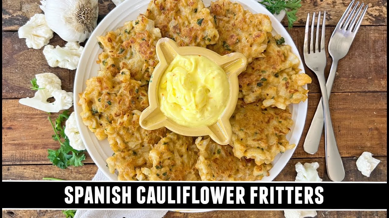 Spanish Cauliflower Fritters | Quick & EASY Crispy Fritters Recipe