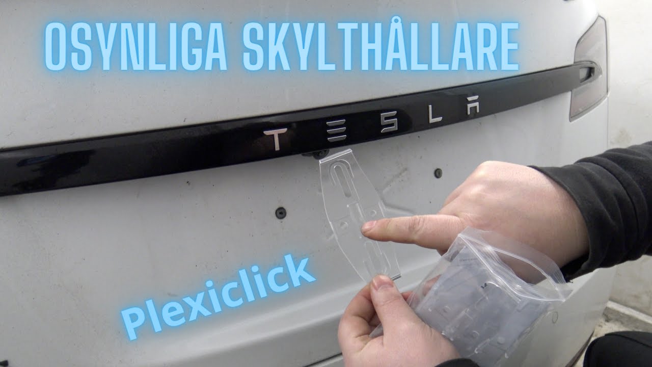 Osynliga Plexiclick skylth&aring;llare f&ouml;r ett snyggare utseende