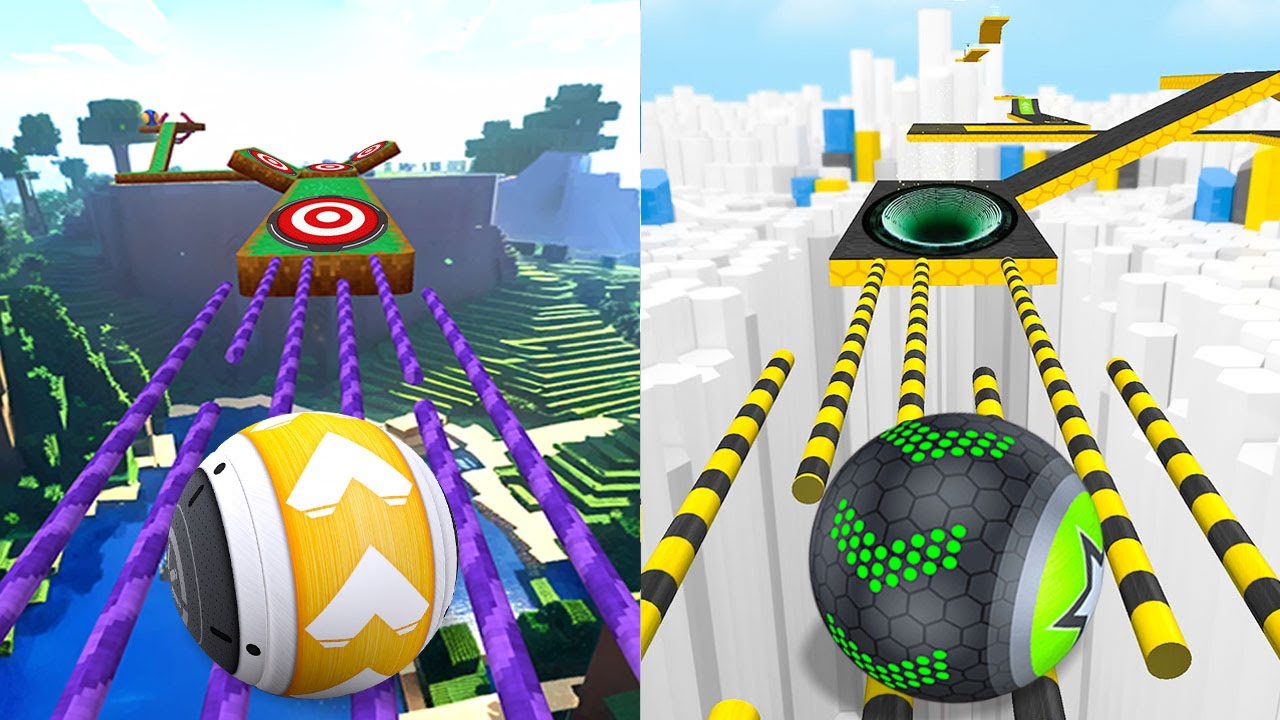 📛 Going Balls VS GyroSphere Trials, Rolling Balance Ball 3D, Action Balls, Temple Rolling Balls