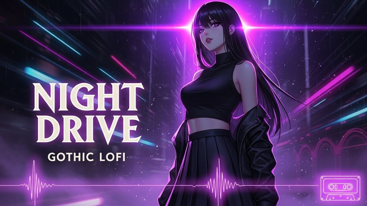 Night Drive Gothic Lofi | 3 Hours Mix