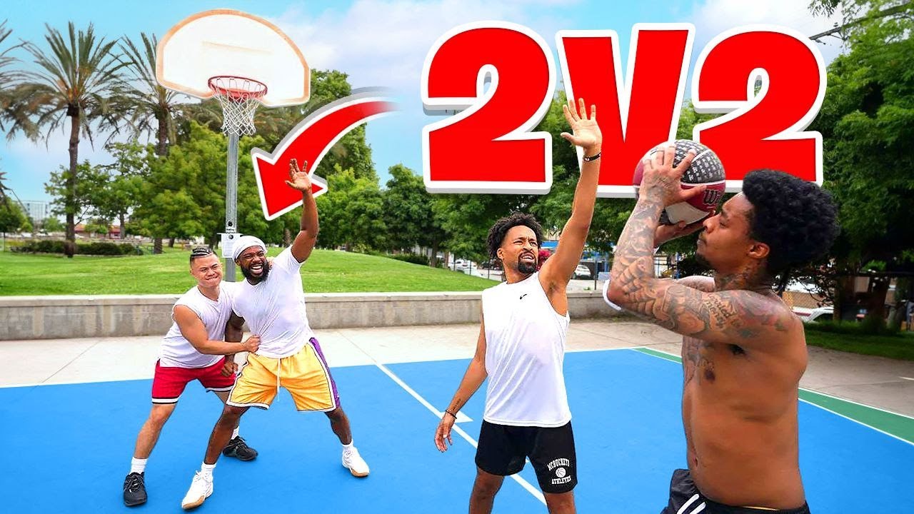2v2 Basketball CashNasty & FlightReacts vs Kenny & Marcelas!