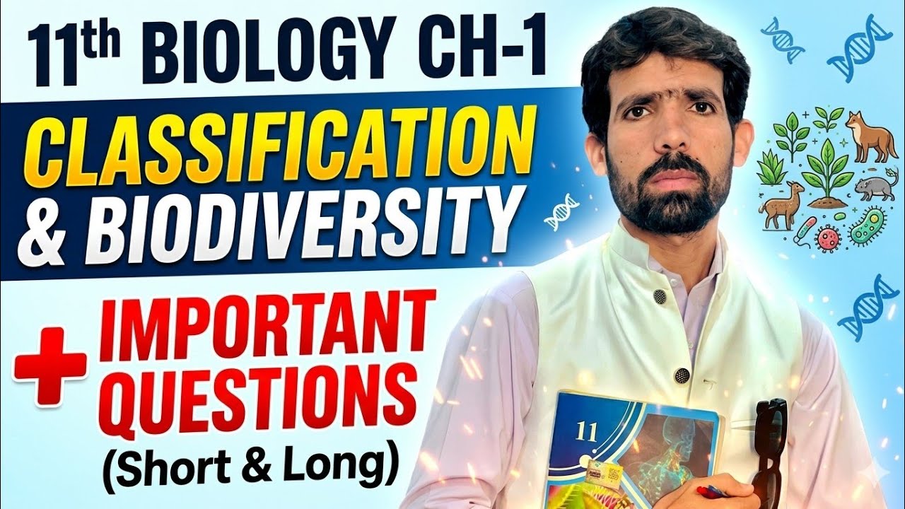New syllabli First year 11 Biology CH 1 complete important short and long Question ||