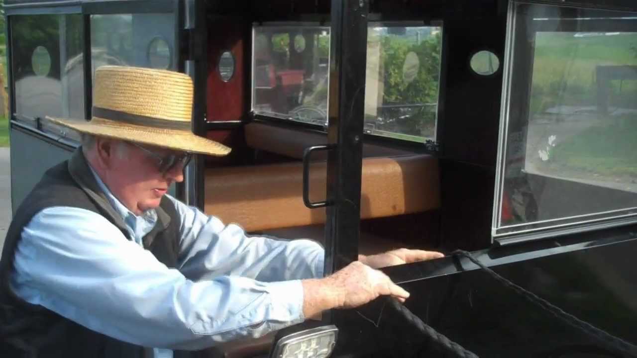 Amish & Mennonite Hitching Horse to Carriage