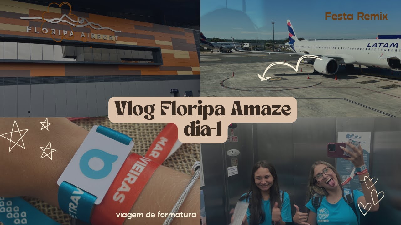 FLORIPA COM AMAZE | Dia 1: embarque, tour e festa remix #formatura #viagem