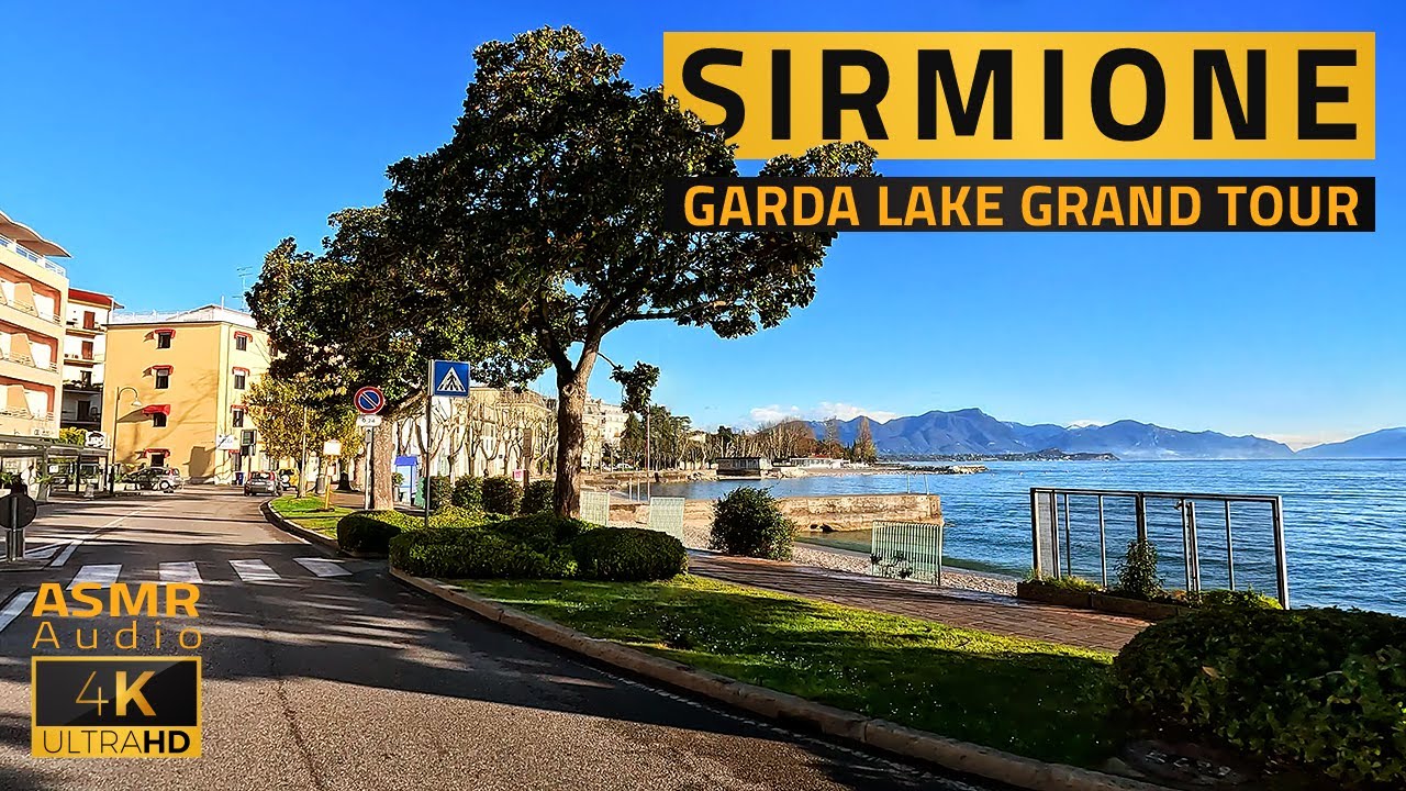 SIRMIONE | GARDA LAKE GRAND TOUR | Driving in Italy Scenic Relaxation road | 4K
