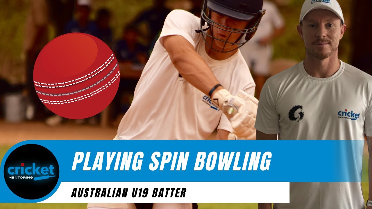 PLAYING SPIN BOWLING | LIAM BLACKFORD BATTING CRICKET COACHING SESSION WITH CHRIS ROGERS