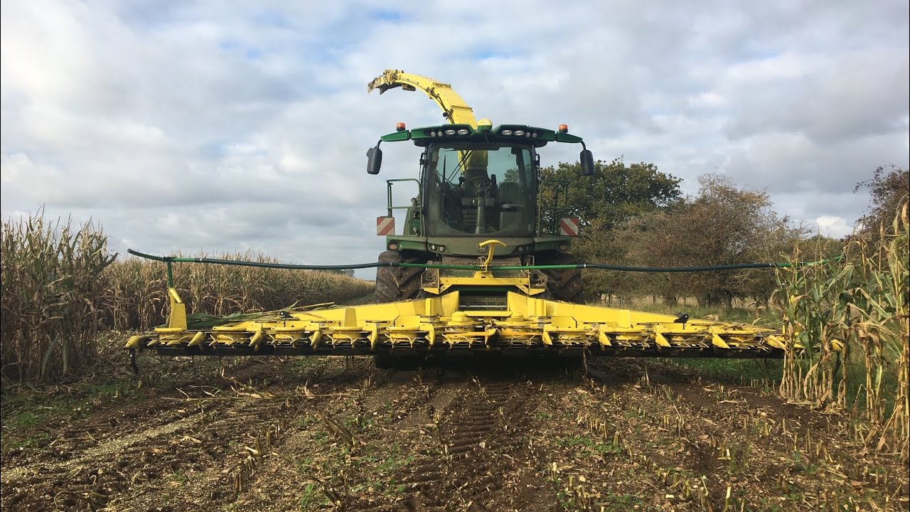 John Deere 9900i Forage harvester With Fendts And John Deere’s Carting / Part 2