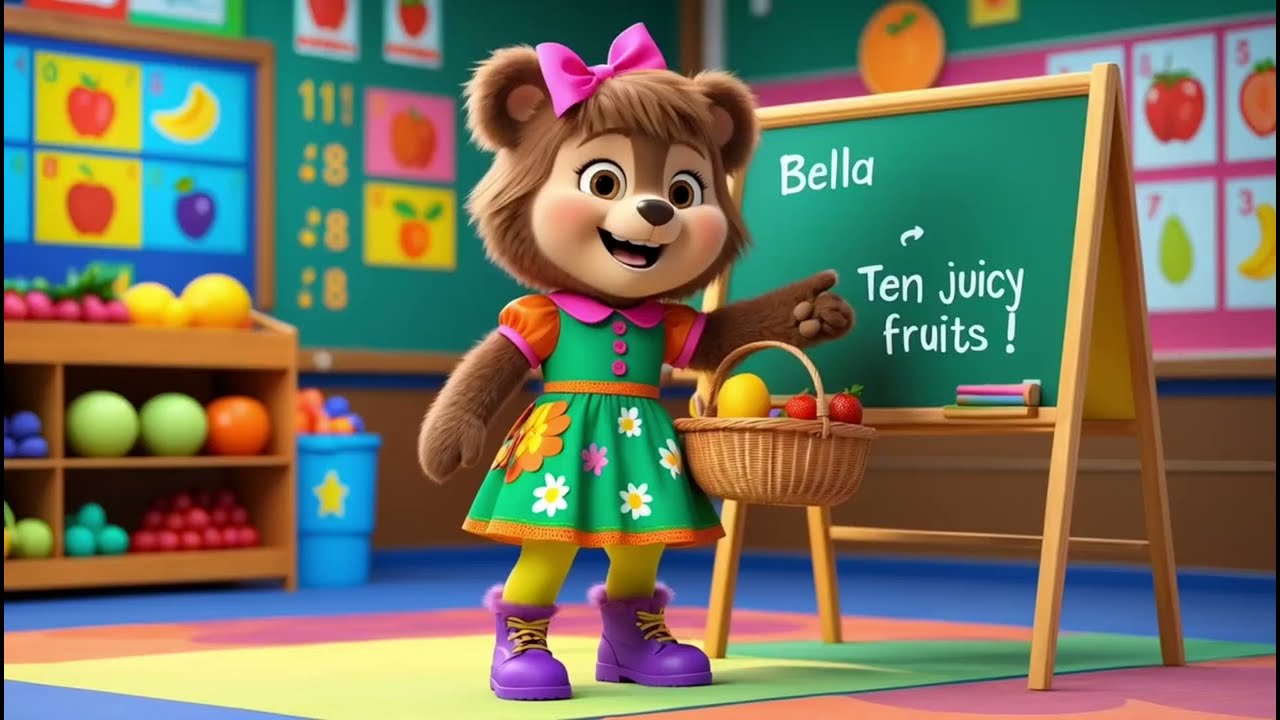 Counting Song: 10 Juicy Fruits | Nursery Rhymes for Kids | Little Noah Rhymes