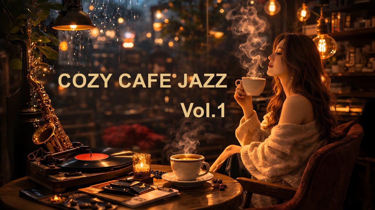 Cozy Cafe Jazz ☕ Smooth Relaxing Jazz for Study, Work & Coffee Time (1 Hour)