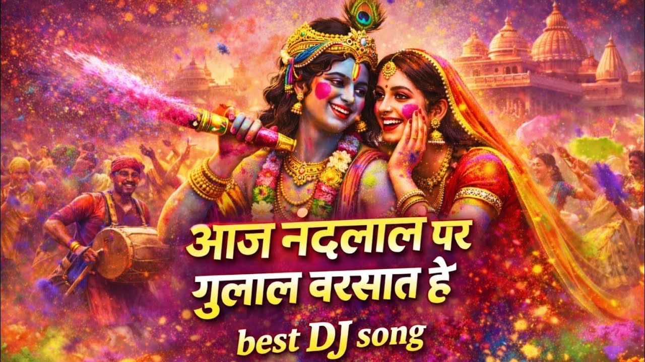 आज नंदलाल पर गुलाल बरसात है/ aaj nandlal per gulal barsat hai Holi Famous radha bhajan @MrBeast 