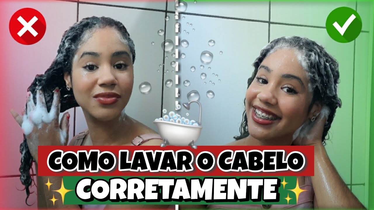 🫧 COMO LAVAR O CABELO CACHEADO CORRETAMENTE 🚿