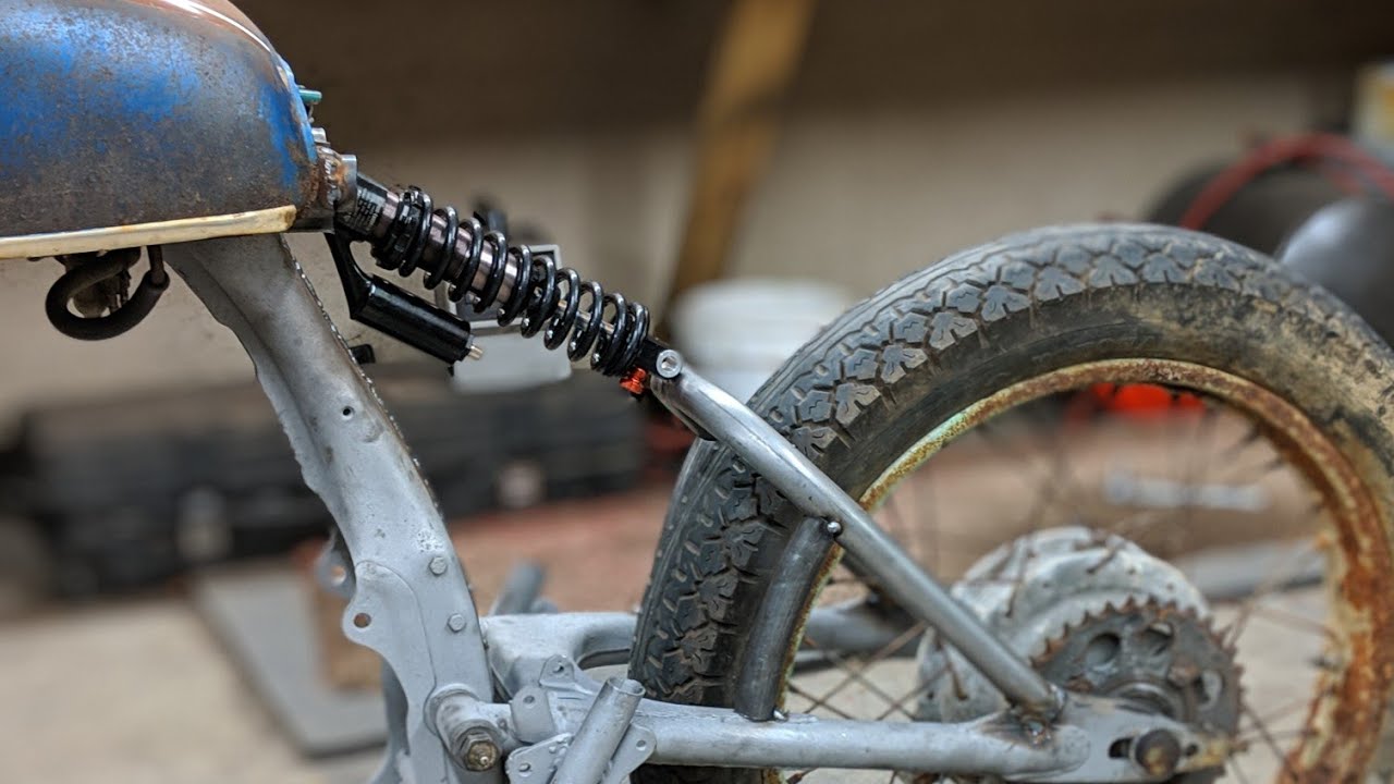 Project hank- cb350 swing arm, removable seat, sandblasting