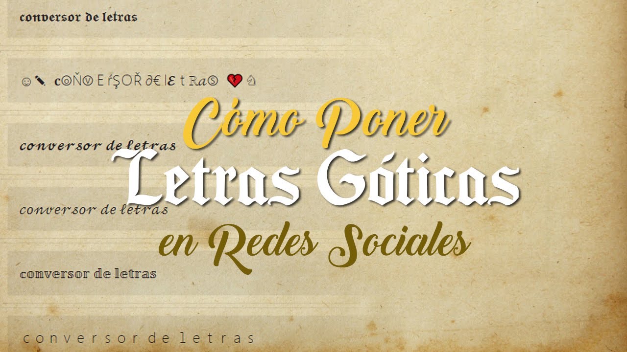 C&oacute;mo convertir textos a Letras G&oacute;ticas 𝕮𝖔𝖕𝖎𝖆𝖗 𝖞 𝕻𝖊𝖌𝖆𝖗
