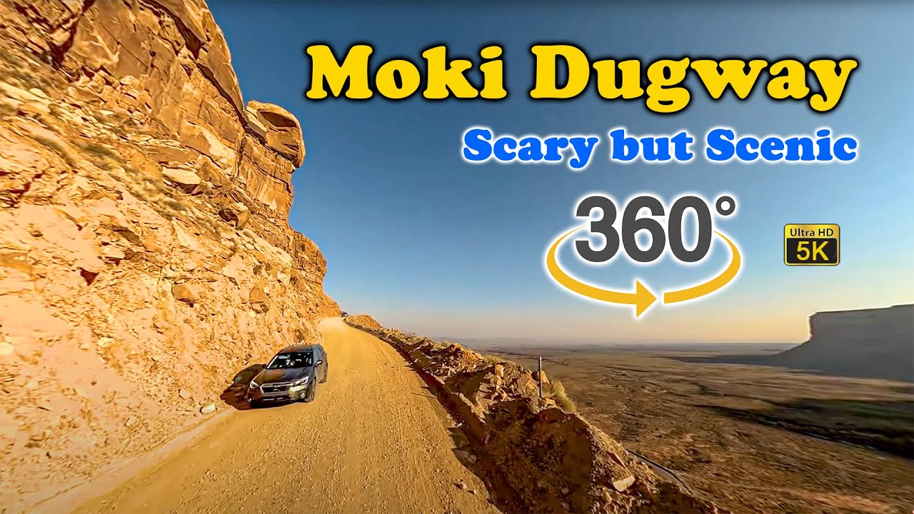 VR 360 5K Moki Dugway Complete Drive Up Utah State Route 261 Scenic Switchbacks 2021 09 07