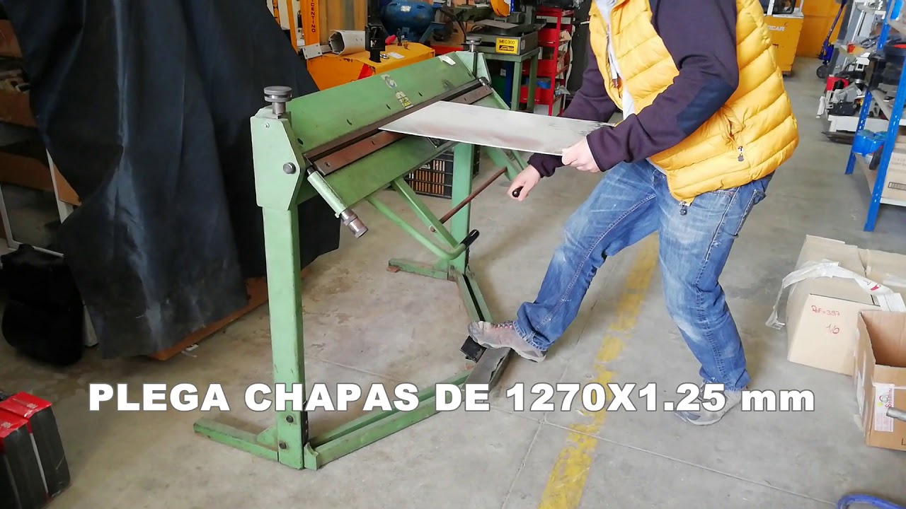 PLEGADORA DE CHAPA MANUAL MG HS-1L