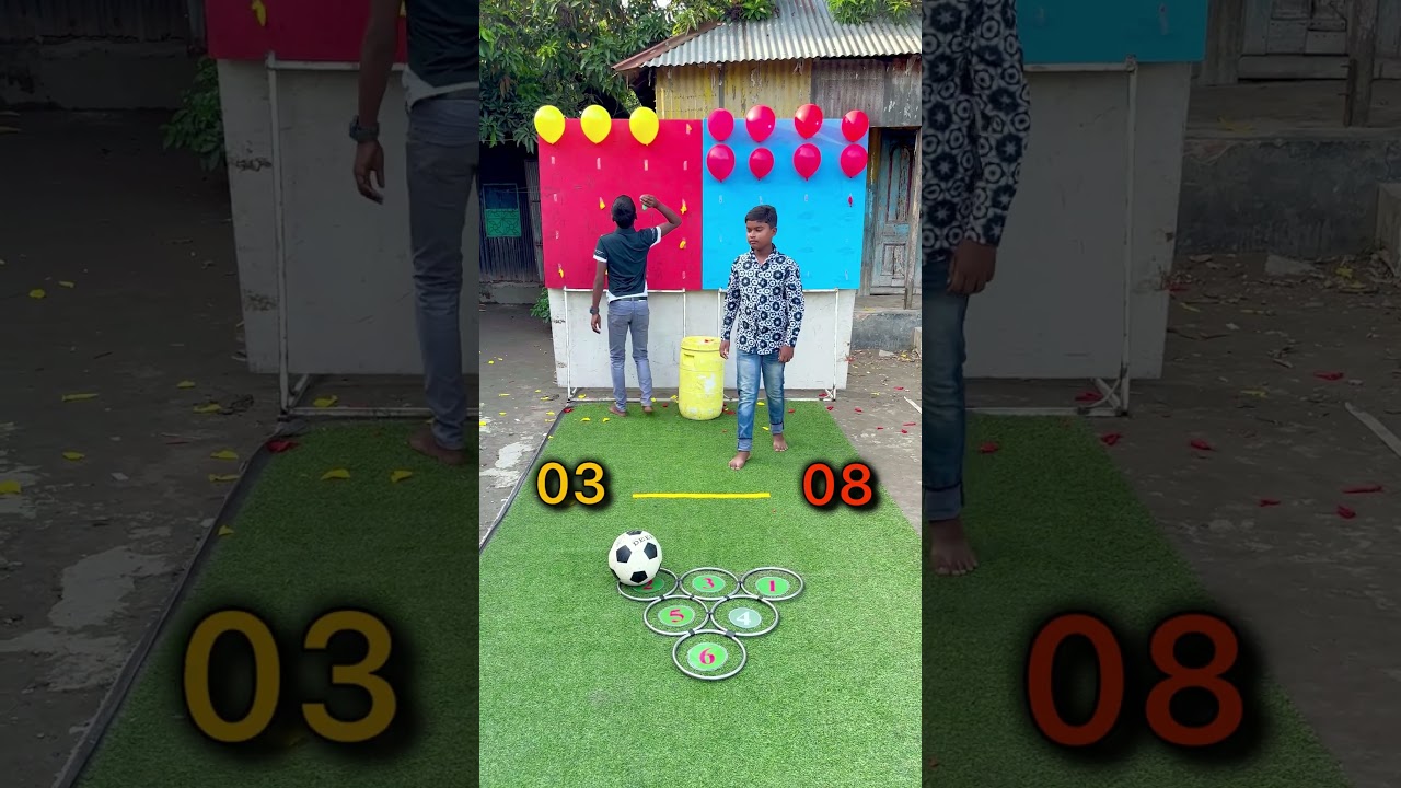 Score Points with a Football & Pop Balloons to Win Amazing Prizes!