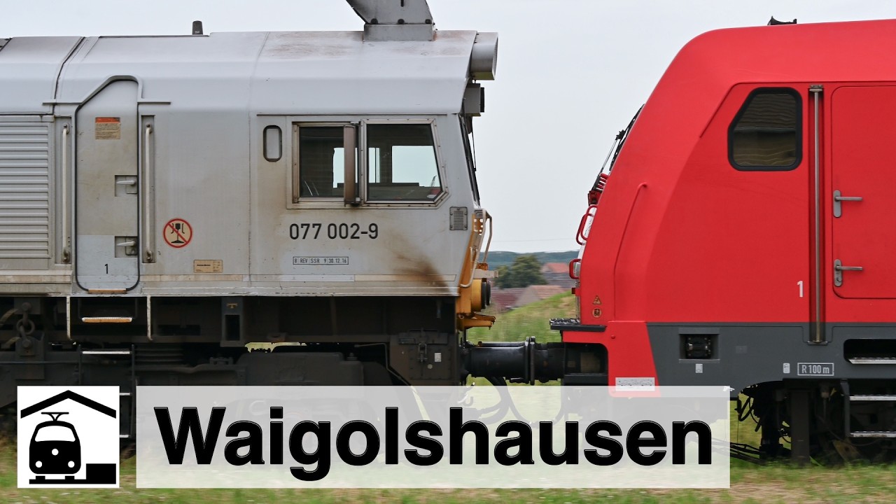Ganz schön was los in Waigolshausen + gestörter Bahnübergang an Werntalbahn